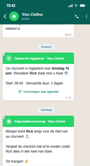 WhatsApp update screenshot